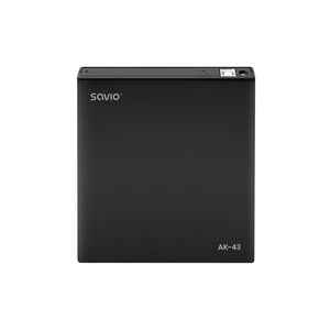Savio AK-43 optisches Laufwerk, extern, Slim-Design, DVD±R/RW, CD±R/RW, schwarz, DVD±RW, schwarz