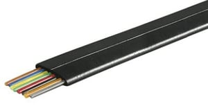 Goobay 93308 Telephone Cable, 100 m, Black
