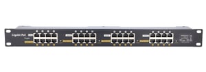 Extralink Gigabit PoE-injektor med 16 portar, 16x 1000 Mb/s RJ45, rackmonterat hölje