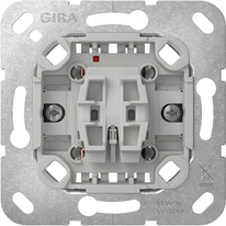 GIRA 315100 przełącznik elektryczny Przełącznik kołyskowy 1P Chrom, Szary
