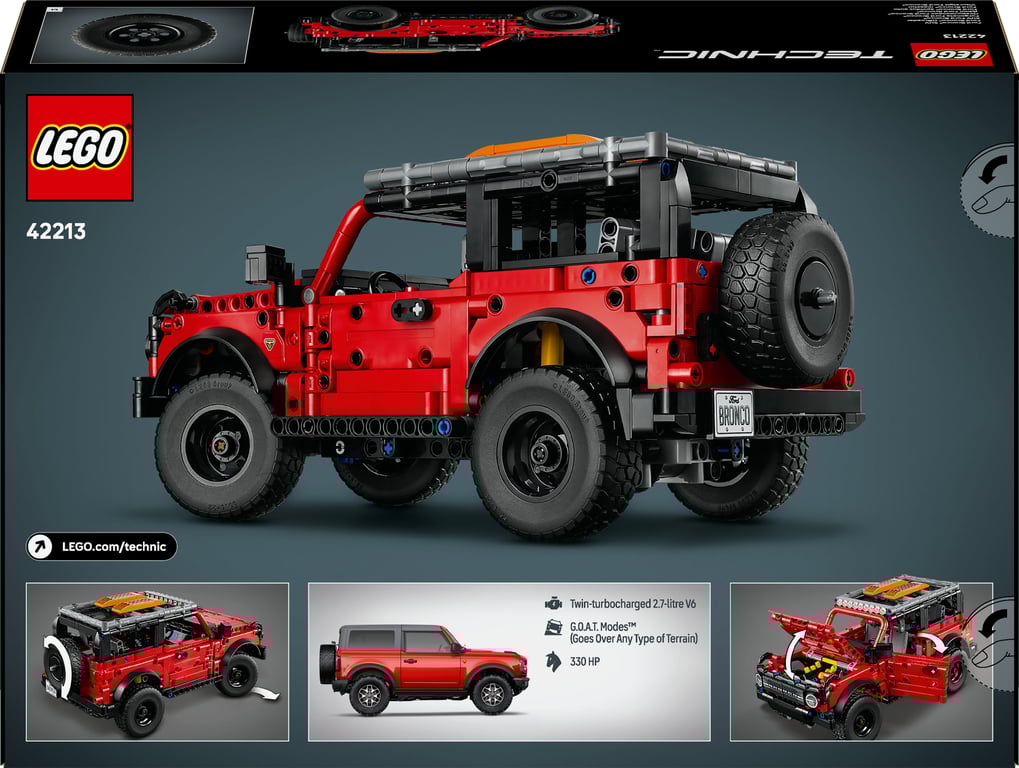 фото Авто-конструктор LEGO Technic Позашляховик Ford Bronco (42213)