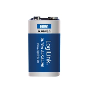 LogiLink 6LR61B1 Batterie für den Hausgebrauch Einweg-Alkalibatterie
