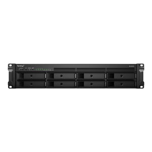 Synology RackStation RS1221RP+ serwer danych NAS Rack (2U) Ryzen Embedded V1500B 4 GB DDR4 0 TB DiskStation Manager Svart