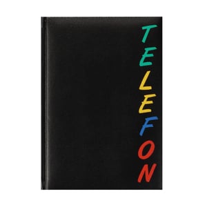 Herlitz 22376 adressbok och påfyllningsblock, svart, A5
