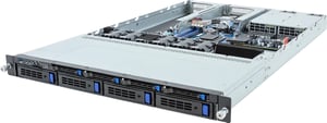 GIGABYTE R133-C11-AAG1 AMD B650E Gniazdo AM5 Rack (1U) Czarny, Stal
