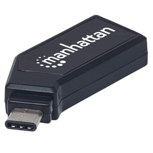 Manhattan 102001 USB 2.0 Type-C-kortläsare, svart