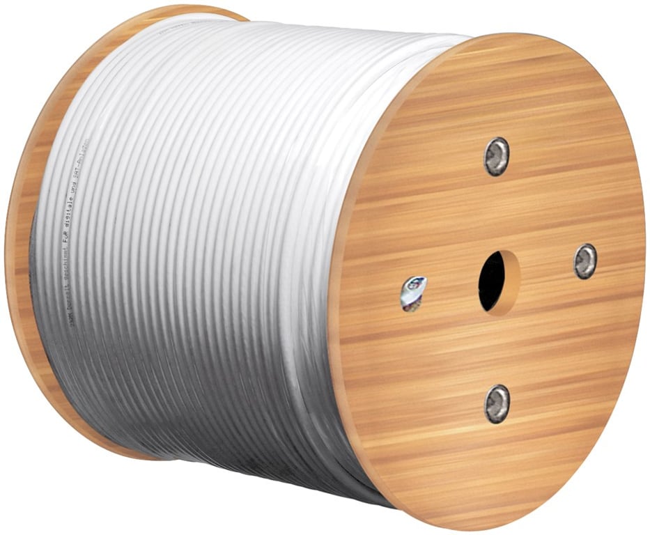 Goobay 67018 kabel koncentryczny 100 m Biały