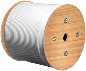 Goobay 67018 kabel koncentryczny 100 m Biały