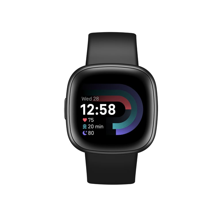 фото Смарт-годинник Fitbit Versa 4 Black/Graphite (FB523BKBK)