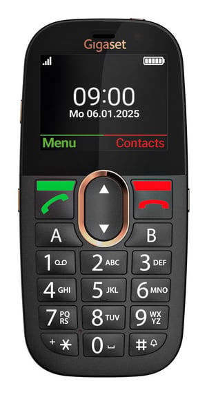 Gigaset GL695 5.87 cm (2.31") 113 g Black Phone for seniors