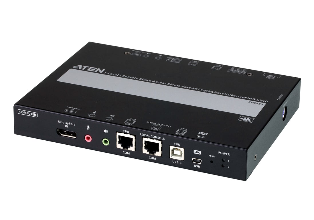 ATEN CN9950-AT-G przełącznik KVM Czarny