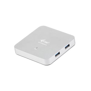 i-tec Metal U3HUBMETAL4 USB 3.2 Gen 1 (3.1 Gen 1) Type-A-Hubs und -Hub-Sets, 5000 Mbit/s, silberfarben