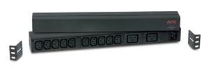APC RACK PDU BASIC 1 U 16A 230V rozdzielacz zasilania PDU 12 x gniazdo sieciowe 0U/1U Czarny