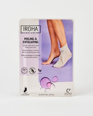 Iroha Nature 8436036430474 maska do stóp Unisex Nawilżający, Orzeźwiający, Odprężający Skarpetki 1 szt.