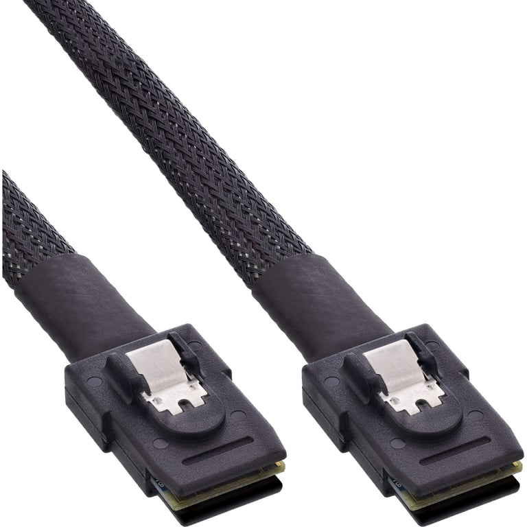 InLine 27624 kabel SAS 0,5 m Czarny