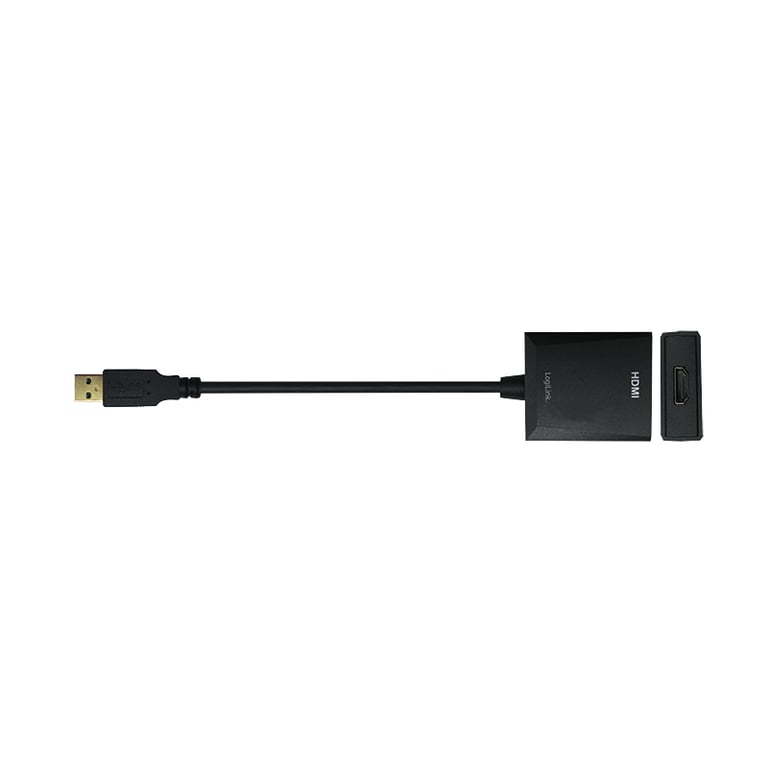 LogiLink UA0233 zewnętrzna karta graficzna usb 1920 x 1080 px Czarny