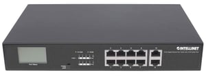 Intellinet 561303 Gigabit-Ethernet-Netzwerk-Switch (10/100/1000) PoE-Unterstützung Schwarz