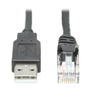 Tripp Lite U009-006-RJ45-X przejściówka do kabli RJ-45 USB 2.0 Type-A Czarny