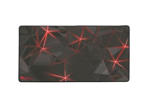 GENESIS Carbon 500 Maxi Flash Gaming-Mauspad Schwarz, Rot