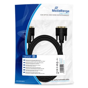 MediaRange MRCS129 DVI-kabel 2 m Svart