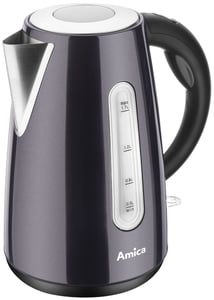 Amica KF4031 Wasserkocher 1,7 l, 2200 W, schwarz, Edelstahl