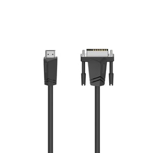 Hama 00205018 adapter kablowy 1,5 m HDMI Type A (Standard) DVI-D Black