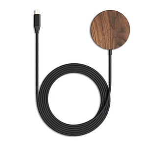 Woodcessories MAGPAD Smartfon Czarny, Drewno USB Bezprzewodowe ładowanie Wewnętrzna
