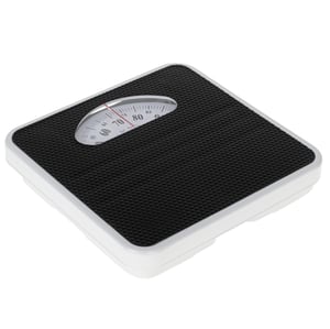 Adler AD 8179 Square Scale, Black, White Mechanical Personal Scale