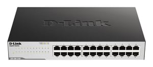 D-Link GO-SW-24G Nie zarządzany L2 Gigabit Ethernet (10/100/1000) 1U Czarny