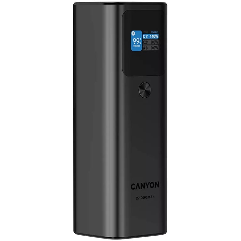 фото Зовнішній акумулятор (павербанк) Canyon PB-2010 27000mAh Dark Grey (CNE-CPB2010DG)