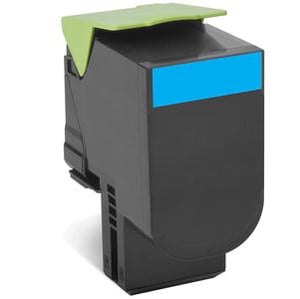 Lexmark 80C2HCE kaseta z tonerem 1 szt. Oryginalny Cyjan
