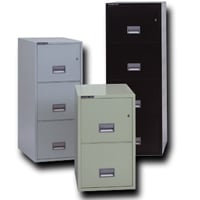 File cabinets and office supplies