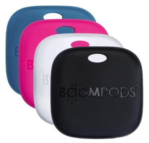 Boompods TAGRE4 GPS-Ortungsgerät, universell einsetzbar, Suchfunktion, verschiedene Farben: Schwarz, Blau, Rosa, Weiß