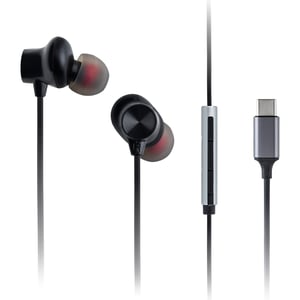 Panasonic RP-TCM225DEK hörlurar/headset, trådbundna, in-ear, samtal/musik, USB Type-C, svart