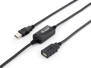 Equip 133310 USB-kabel USB 2.0 10 m USB A Svart