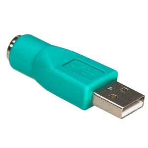 Akyga AK-AD-14 adapter för USB 2.0- och PS/2-kablar, turkos