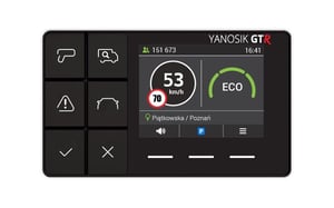 Yanosik GTR system nawigacji Kieszonkowy/Stacjonarny 6,1 cm (2.4") Czarny