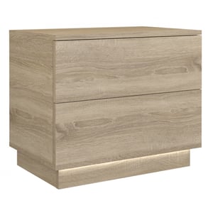 Topeshop S2 SONOMA stół/ stolik nocny 2 szuf. Dąb
