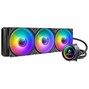Azza LCAZ-360C-ARGB system chłodzenia komputerów Procesor Zestaw do chłodzenia płynami 12 cm Czarny 1 szt.