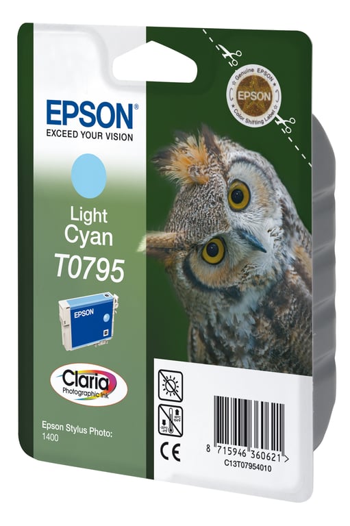 Epson Owl Wkład atramentowy Light Cyan T0795 Claria Photographic Ink