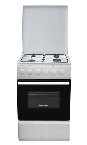 Ravanson KWGE-K50N Oven Freestanding Stove Electric Gas White