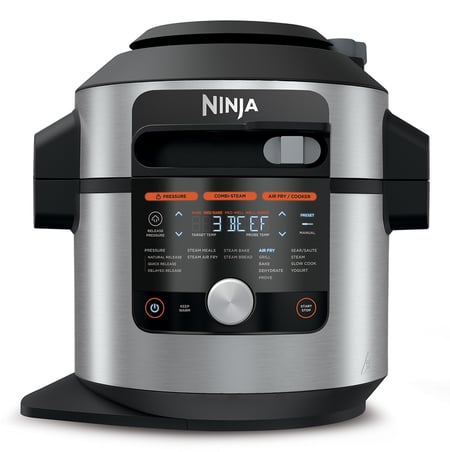 Ninja OL750EU wielofunkcyjny garnek elektryczny 7,5 l 1760 W Czarny, Stal nierdzewna