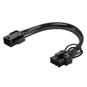 Savio AK-49 Stromkabel 6-polig – 8-polig (6+2) PCI-Express, schwarz, 0,18 m
