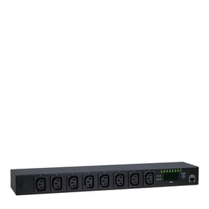 Inter-Tech SW-1081 rozdzielacz zasilania PDU 8 x gniazdo sieciowe 1U Czarny