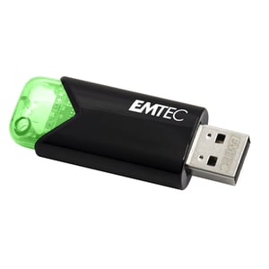 Emtec Click Easy USB-minne 64 GB USB Typ A 3.2 Gen 1 (3.1 Gen 1) Svart, Grön