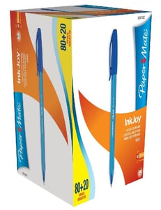 Papermate Inkjoy 100 Blau Kugelschreiber, mittel, 100 Stück