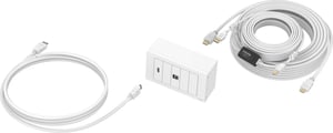 Vision TC3-PK10M gniazdko elektryczne HDMI + USB Type-B Biały