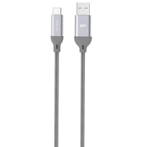 Silicon Power Boost Link Nylon LK30AC USB-Kabel USB 3.2 Gen 1 (3.1 Gen 1) 1 m USB-A auf USB-C Grau