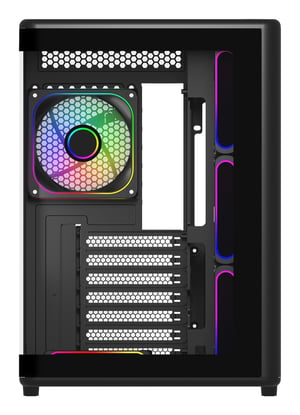 Cooler Master Elite 600 Midi Tower Czarny, Przezroczysty