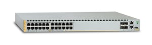 Allied Telesis AT-x930-28GPX Verwaltbarer L3-Gigabit-Ethernet-Switch (10/100/1000) mit PoE-Unterstützung, grau